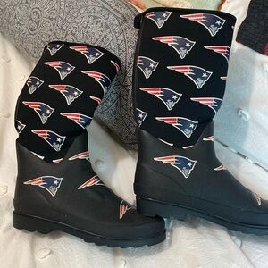 NE Patriots Rain boots